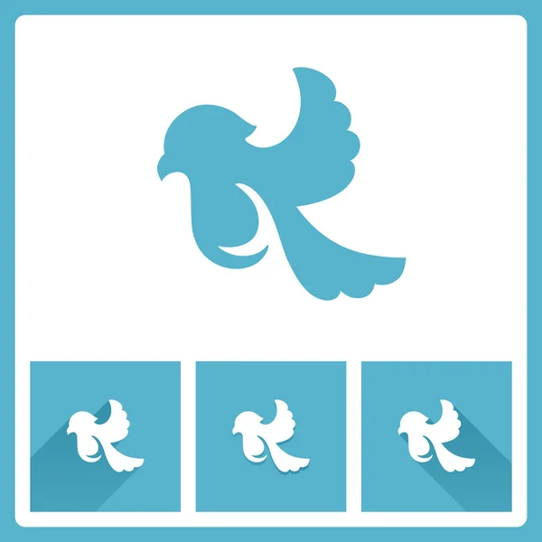 Bird ikoner — Stock vektor