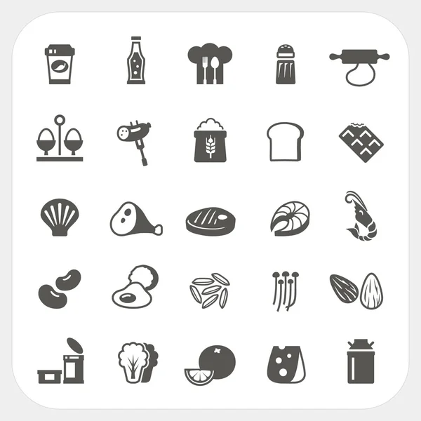 Set de iconos alimentarios — Vector de stock