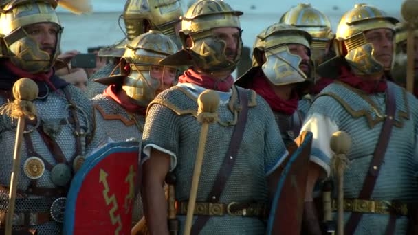 Rome civil war battle — Stockvideo