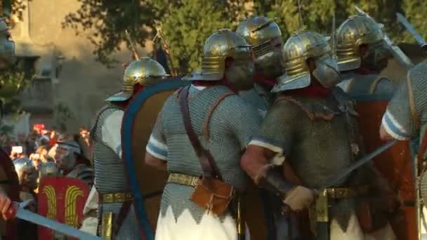 Rome civil war battle — Αρχείο Βίντεο