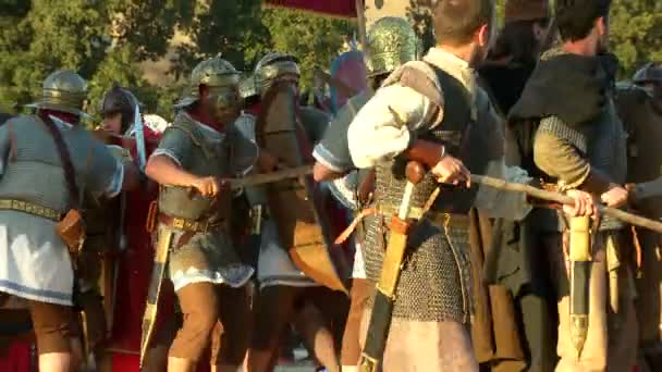 Rome civil war battle — Wideo stockowe