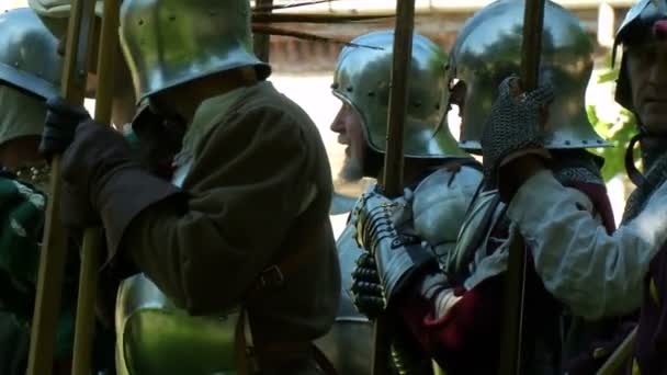 文艺复兴时期的战役军队 — 图库视频影像