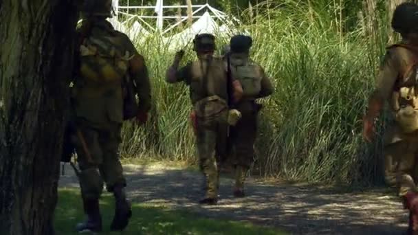 Uns Infanteriepatrouillen — Stockvideo