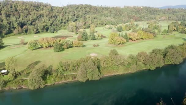 Golfplatz Luftaufnahme — Stockvideo