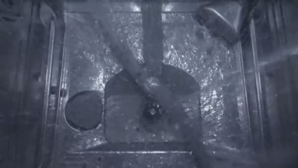 Lavavajillas Vacío Cerrar Agua — Vídeos de Stock