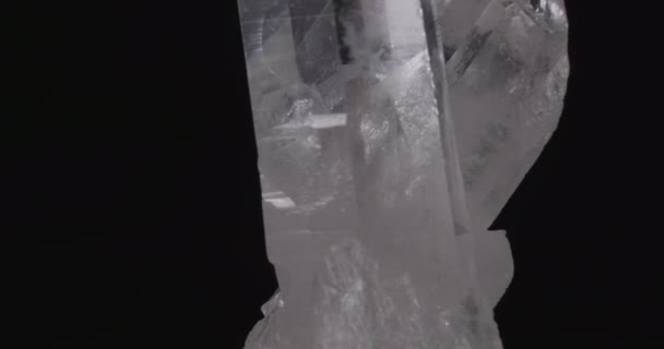 Cristal Racimo cuarzo roca — Vídeos de Stock