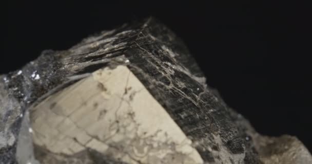 Mineral Pyrit-Dodekaeder — Stockvideo