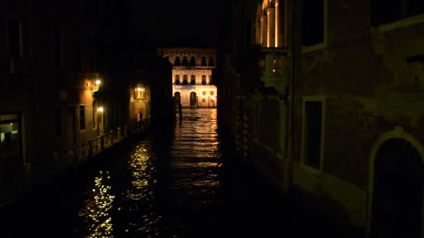 Canal Grande calle notte — Video Stock