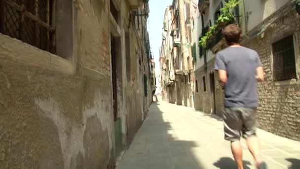 Canareggio calle Venedik — Stok video