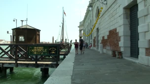 Fondamenta Salute v Benátkách — Stock video