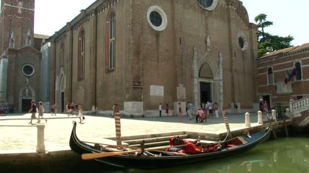 Basilica Frari i Venedig — Stockvideo