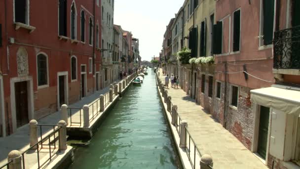 Venedig Kanaltourismus — Stockvideo