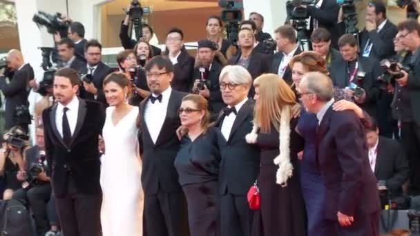 Festival Internacional de Cine de Venecia Jurado — Vídeo de stock