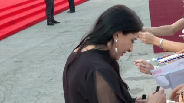 Marina Abramowitsch roter Teppich — Stockvideo