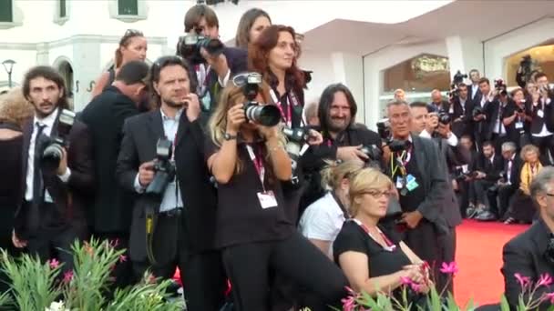 70. Internationales Filmfestival Venedig Roter Teppich — Stockvideo