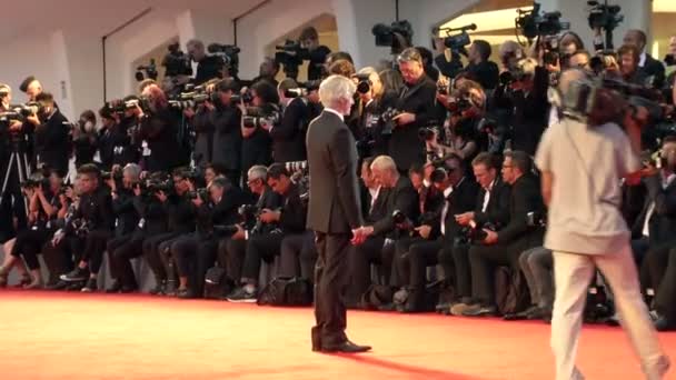 Alfombra roja John Curran — Vídeos de Stock