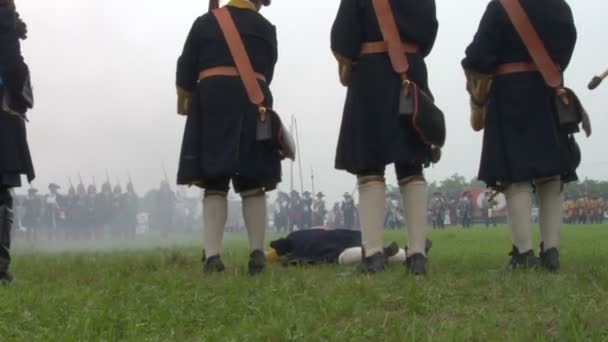 萨沃里亚法国步兵战斗 — 图库视频影像