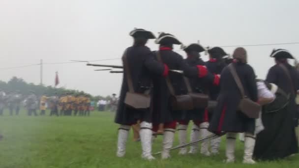 Batalla de infantería francesa de Saboya — Vídeo de stock