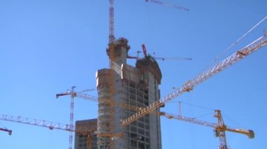 Modern bir bina inşaat Time-Lapse