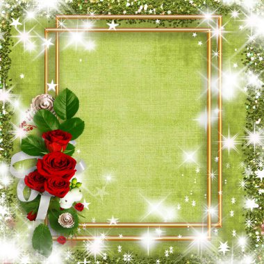 Güzel kart Güllü, altın bir çerçeve için senin iş.