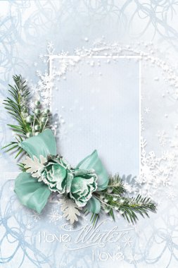 Daha ileri düzenleme için boş alan kartıyla kış.