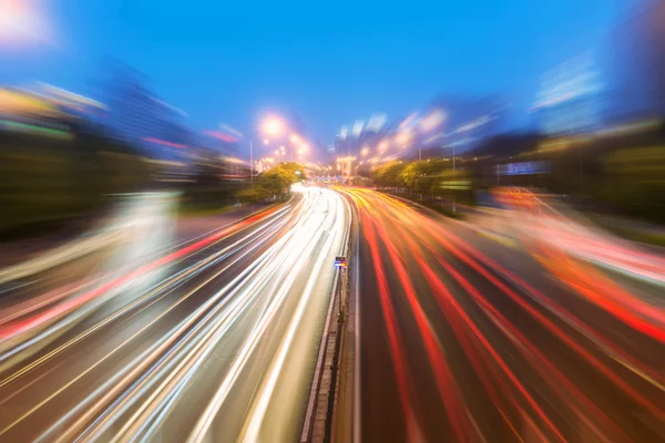 Pekin mali sokak gün batımı gece ve hafif parça