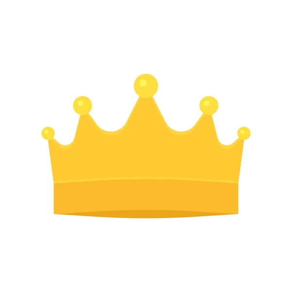 Χρυσό Βασιλικό Σύμβολο Στέμμα Για Βασιλιά Βασίλισσα Πρίγκιπα Πριγκίπισσα Κορόνα — Διανυσματικό Αρχείο