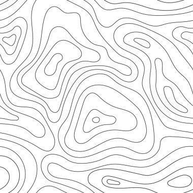 Topografik çizgi deseni, harita manzarası arkaplanı görüntünün üstünde. Vektör soyut çizgisi