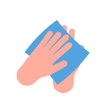 Temiz, ıslak mendilleri yıka. Dezenfeksiyon için nemli bez. Kağıt mendil, peçete, kollar için havlu. El yıkama, cilt bakımı. Kişisel antibakteriyel hijyen. Vektör