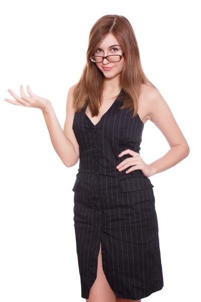 Business woman in glasses — Stock Photo, Image