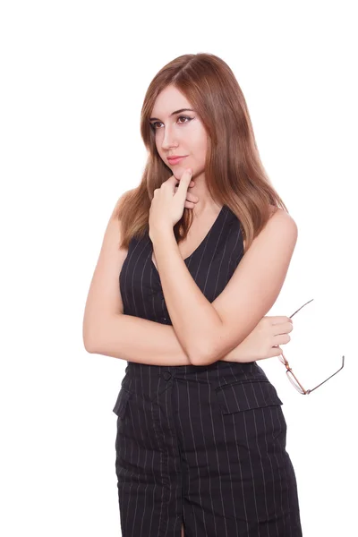 Business woman in glasses — Stock Photo, Image