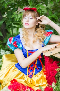 A beautiful young blond woman