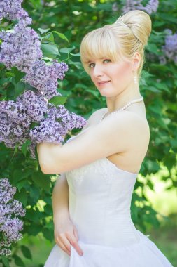 açık havada çok güzel bir gelin