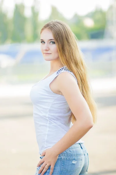 Woman in sport wear — Stock Photo, Image