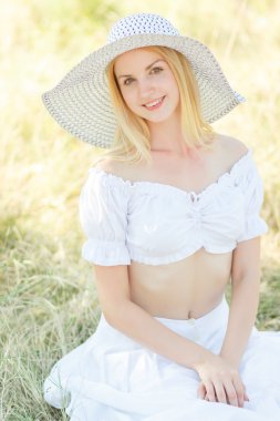 Açık yaz renkli portre