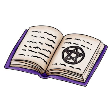 Okült Pentagram Sembollü Mistik Grimoire