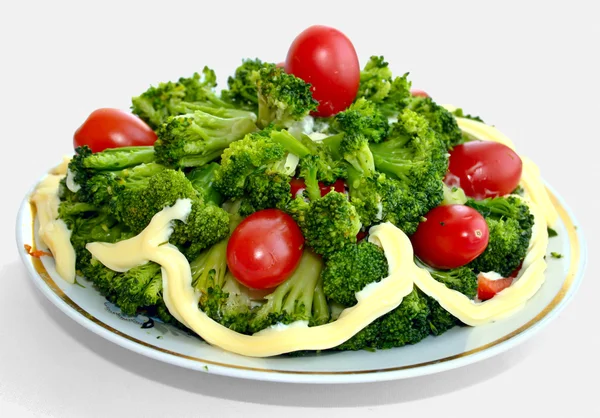 Salada suculenta de verduras verdes — Fotografia de Stock