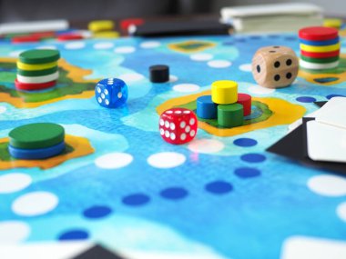 masa oyunu masası üst soyut strateji eğlence iş planı tasarımı seçili odak