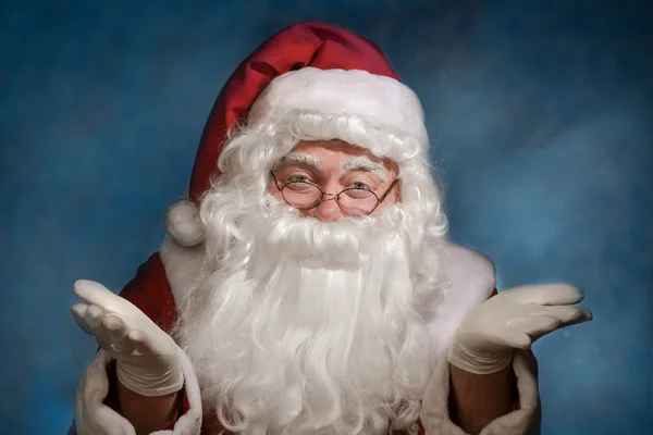 Claus Santa gebaren — Stockfoto