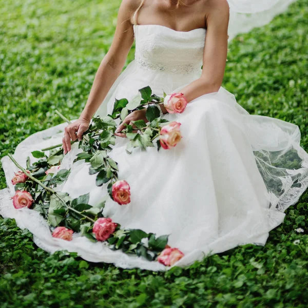 wedding picture of young bride