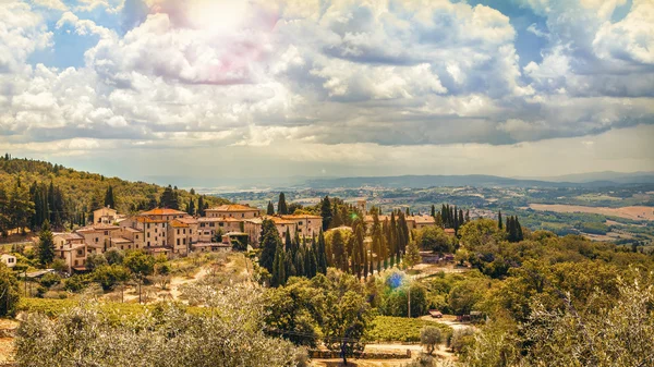 Landsbygdens landskap i Toscana — Stockfoto