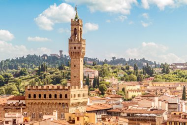 Floransa ile Palazzo Vecchio (Tuscany, İtalya)