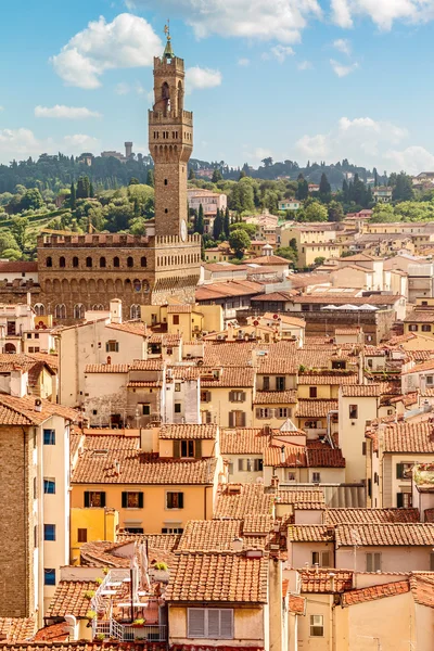 Florence avec Palazzo Vecchio (Toscane, Italie) ) — Photo