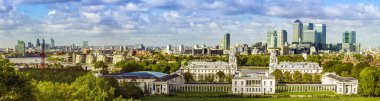 Londra manzarası formu Greenwich Parkı