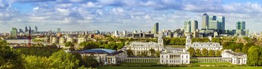 London skyline form Greenwich park clipart