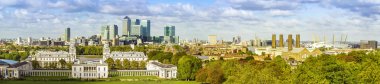 Londra manzarası formu Greenwich Parkı