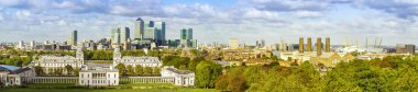 London skyline form Greenwich park clipart