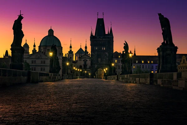 Prag, Karlsbrücke — Stockfoto