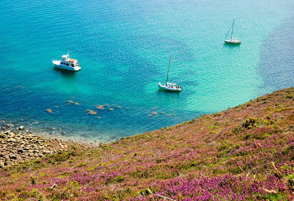 Hermosa vista desde las colinas de Cap Frehel — Foto de Stock