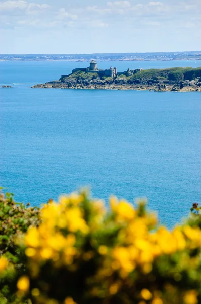 Beautiful view from Cap Frehel hills — Stock Photo, Image